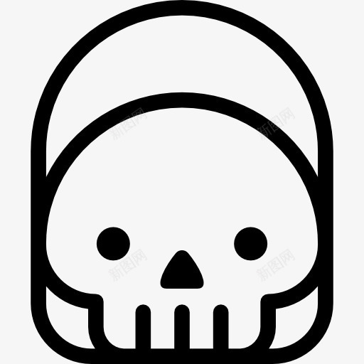 死亡图标png_新图网 https://ixintu.com 万圣节 害怕 恐怖 恐惧 死亡