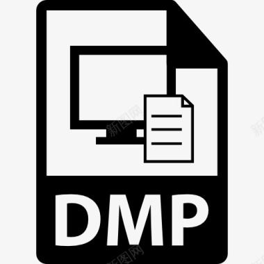 DMP文件格式符号图标图标