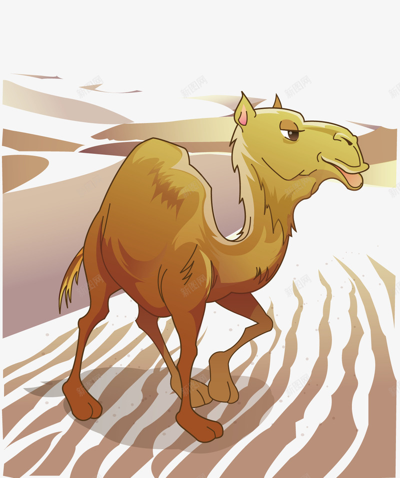 沙漠骆驼png免抠素材_新图网 https://ixintu.com png下载 沙漠 海报元素 装饰素材 骆驼