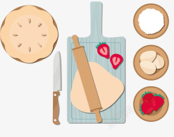 饼食制作方法插图素材