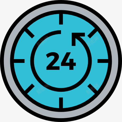 剩下的时间图标png_新图网 https://ixintu.com 剩下的时间 工具和用具 日期和时间 时钟 时间 等待 逆时针