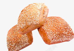 柔软的面包白芝麻柔软面包高清图片