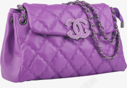 紫色品牌女包素材