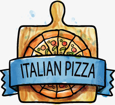 手绘披萨标志png免抠素材_新图网 https://ixintu.com 手绘 披萨 标志 食物