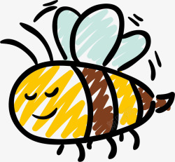 蜜蜂蜂毒手绘蜜蜂高清图片