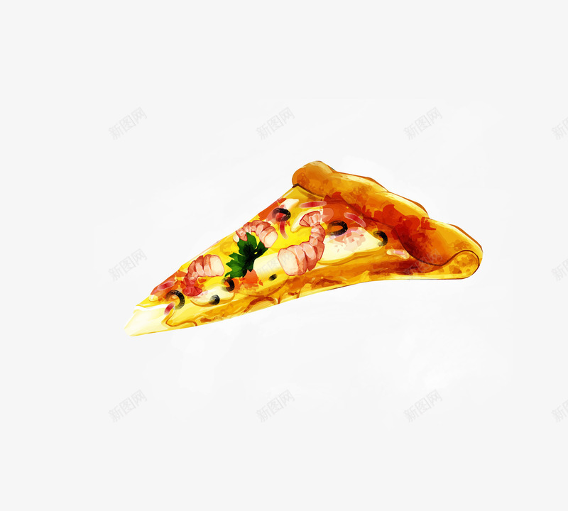 卡通食物大虾披萨png免抠素材_新图网 https://ixintu.com 卡通披萨 大虾披萨 披萨 披萨png 矢量披萨 食物披萨