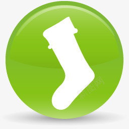 绿色的袜子图标png_新图网 https://ixintu.com 圣诞袜 短袜 袜子