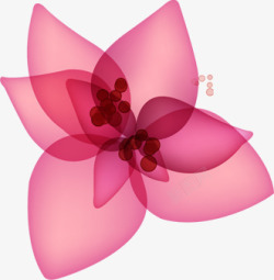 粉色花卉韩式海报素材