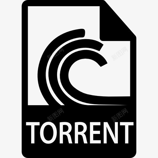torrent文件格式图标png_新图网 https://ixintu.com torrent格式 山洪 接口 洪流 洪流文件 洪流的象征