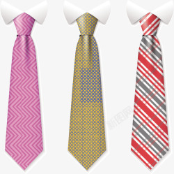 三条领带三条领带矢量图高清图片