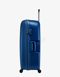 侧面法国Delsey品牌行李箱素材