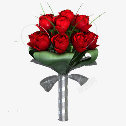红色纸包鲜花束红色纸包玫瑰鲜花束高清图片