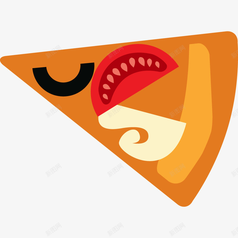 手绘披萨png免抠素材_新图网 https://ixintu.com 手绘画 披萨 美食 食物
