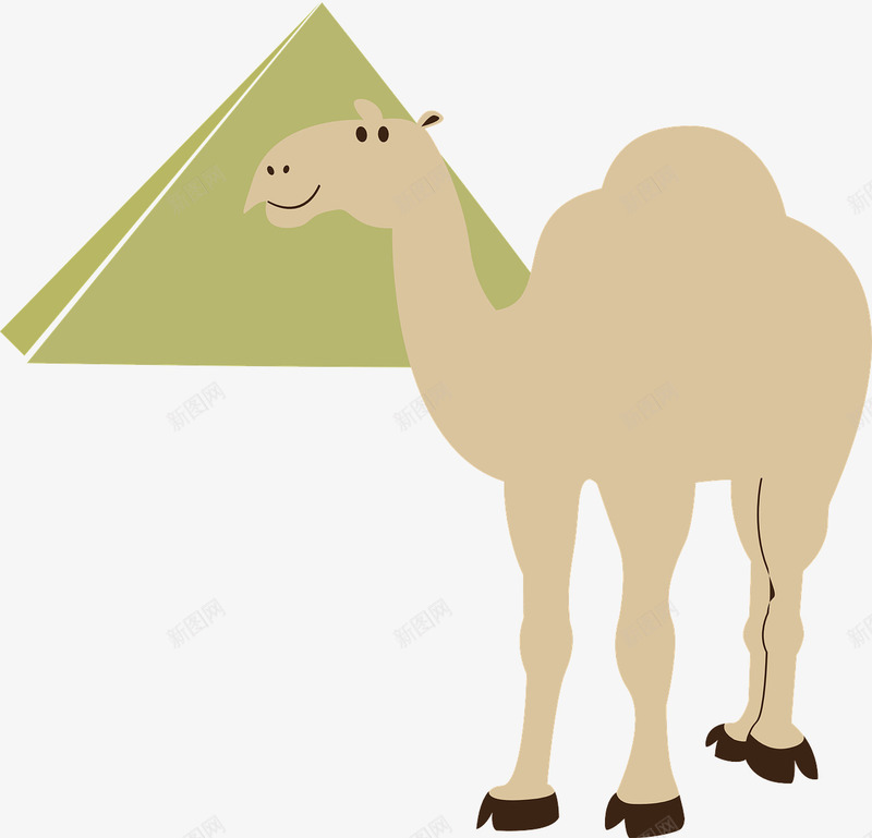 沙漠骆驼png免抠素材_新图网 https://ixintu.com 动物 帐篷 沙漠 骆驼