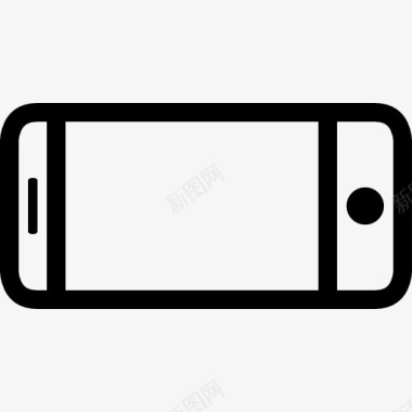 手机或平板在水平位置概述工具符号图标图标