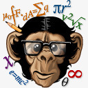 数学厉害的猴子png免抠素材_新图网 https://ixintu.com 博士 数学 猴子 聪明 铅笔