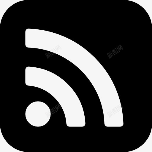 RSS按钮图标png_新图网 https://ixintu.com RSS RSS按钮 RSS饲料 接口 象征