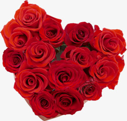 红色玫瑰花爱心海报素材