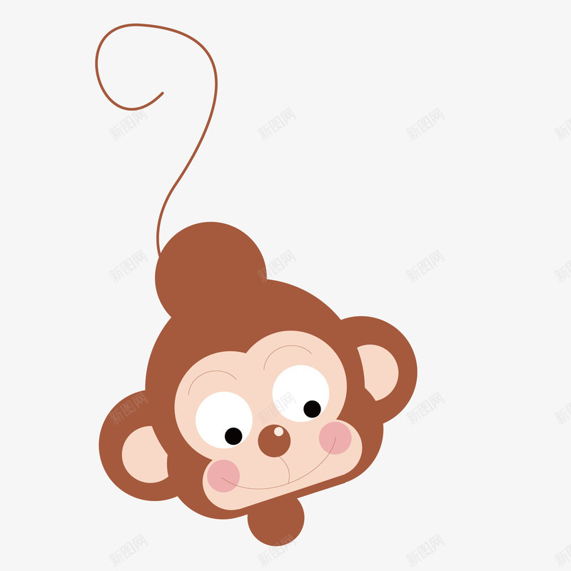 倒挂的猴子png免抠素材_新图网 https://ixintu.com 倒挂 卡通 猴子