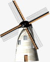 荷兰风车装饰风车png免抠素材_新图网 https://ixintu.com 荷兰 装饰 风车