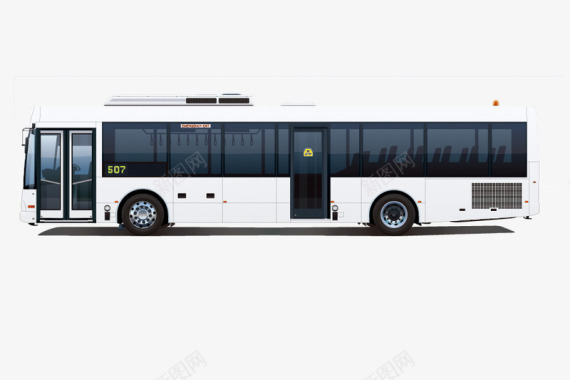 英国bus交通白色侧面图标图标