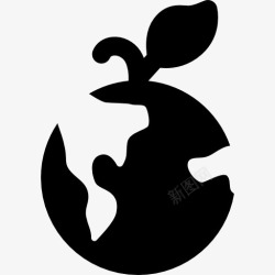 生态主义的行星地球图标高清图片