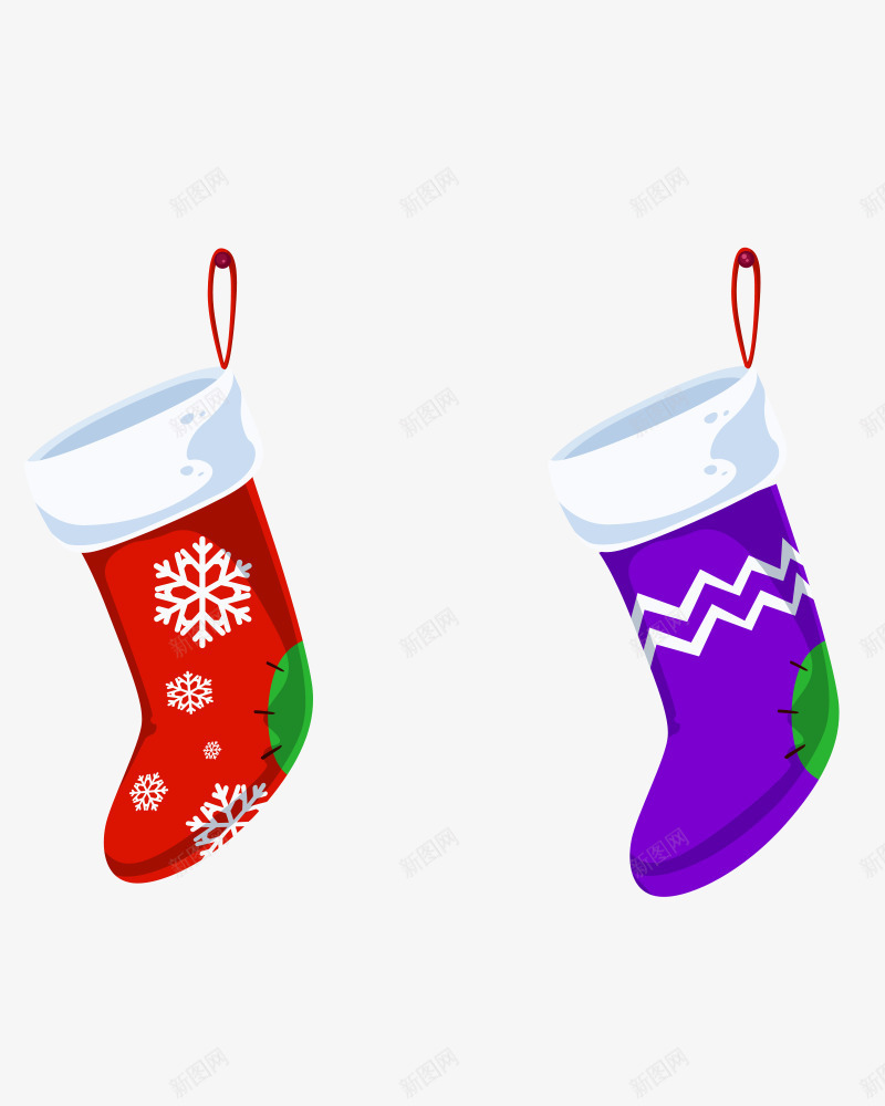 卡通圣诞袜png免抠素材_新图网 https://ixintu.com 圣诞节 圣诞节免抠图透明 圣诞节免费 圣诞节图片大全 圣诞节素材 袜子