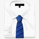 stripes蓝色衬衫条纹领带随着衬衫和领带高清图片