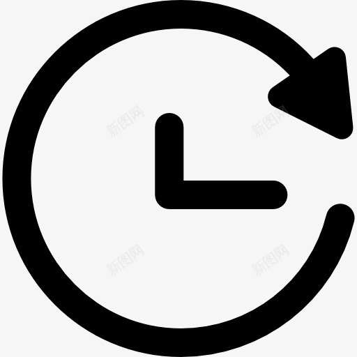 洗涤时间图标png_新图网 https://ixintu.com 圆形箭头 形状 时钟 时间 洗衣 清洁