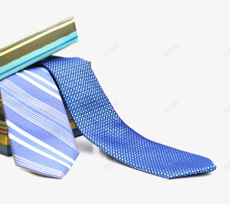 蓝色领带png免抠素材_新图网 https://ixintu.com 实物图 父亲节礼物 蓝色 领带