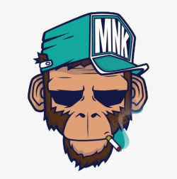 猴子创意插画素材