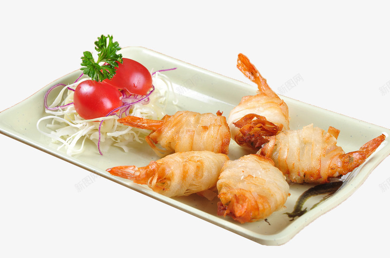 小吃炸虾png免抠素材_新图网 https://ixintu.com 夜市 旅游 销售 食物