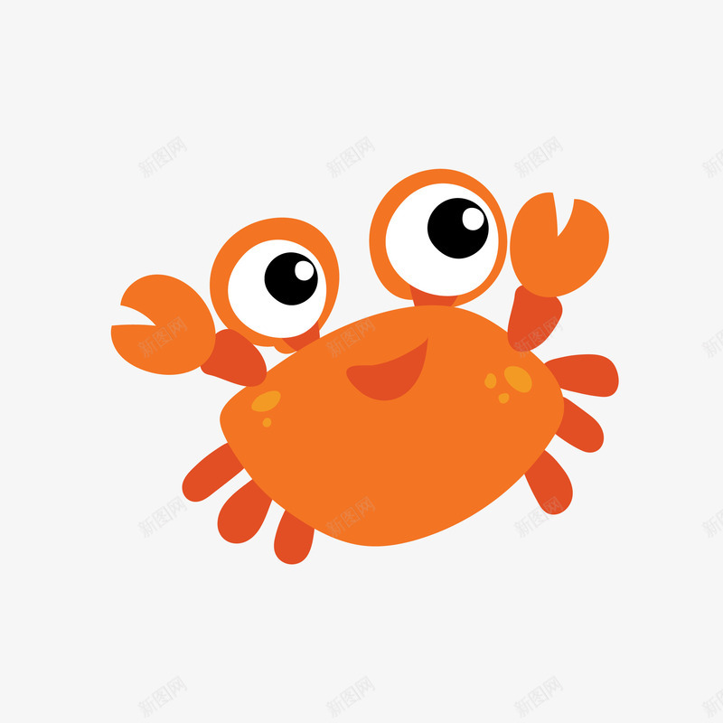 卡通大眼睛螃蟹矢量图eps免抠素材_新图网 https://ixintu.com 卡通 卡通可爱 卡通的 可爱的螃蟹 大眼睛 螃蟹 矢量图