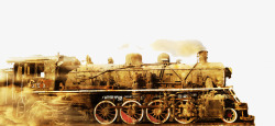 火车古老的蒸汽式火车行驶插图高清图片