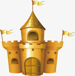 金黄色的城堡素材