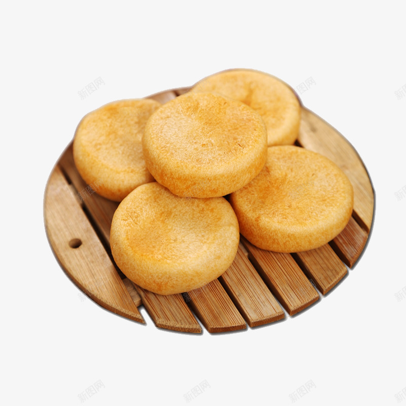 一盘美味的肉松饼png免抠素材_新图网 https://ixintu.com 产品实物 早点 肉松饼 金黄色 饼