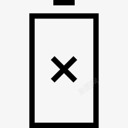 权力交叉电池工具十字标志图标高清图片