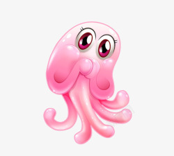 粉色章鱼素材