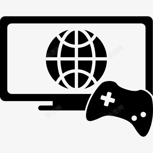 在线游戏的象征监视器和游戏控制图标png_新图网 https://ixintu.com 在线 工具 工具和器具 控制 游戏 界面 监控