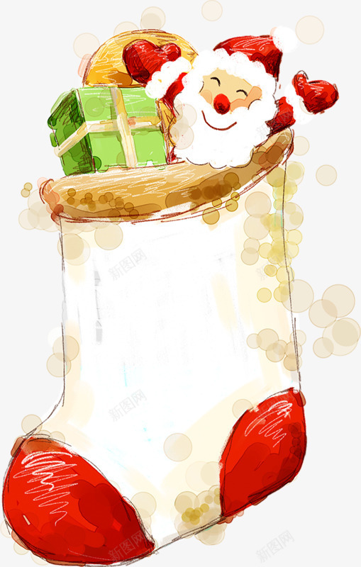 卡通手绘圣诞礼物图案png免抠素材_新图网 https://ixintu.com 卡通图案 卡通圣诞 圣诞图案 圣诞礼物 手绘 手绘素材 袜子