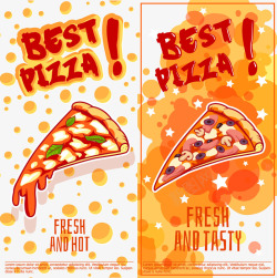 披萨传单装饰披萨店宣传传单高清图片