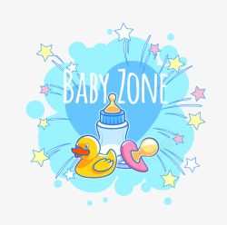 zonebabyzone边框矢量图高清图片