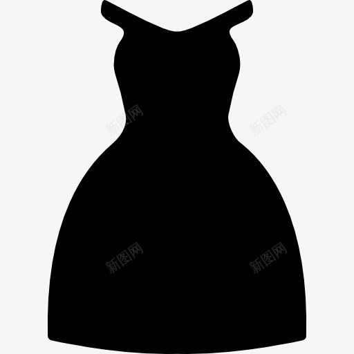 无袖的晚礼服图标png_新图网 https://ixintu.com 优雅 优雅的服装 党 时尚
