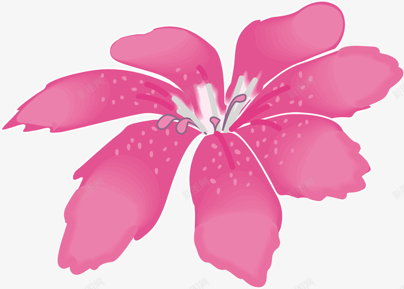 粉色优雅卡通花朵png免抠素材_新图网 https://ixintu.com 优雅 卡通 粉色 花朵