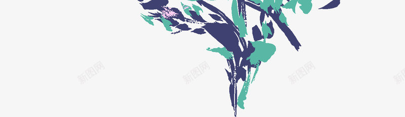 紫色唯美水彩花朵绽放png免抠素材_新图网 https://ixintu.com 水彩 紫色 绽放 花朵