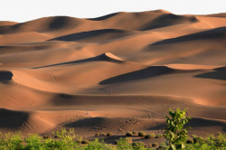 新疆库木塔格沙漠风景2矢量图素材