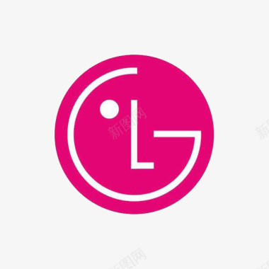 粉色立体LG品牌logo图标图标