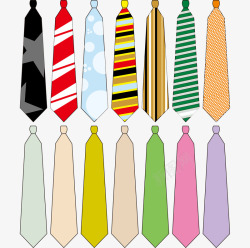 彩色领带素材