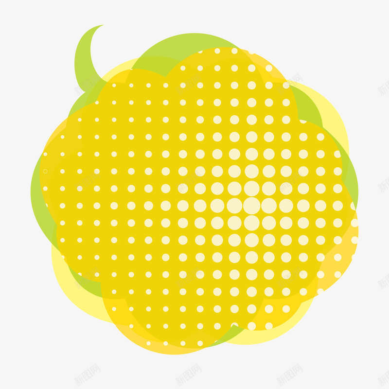 黄色点状图案png免抠素材_新图网 https://ixintu.com 图案 点状 素材 黄色