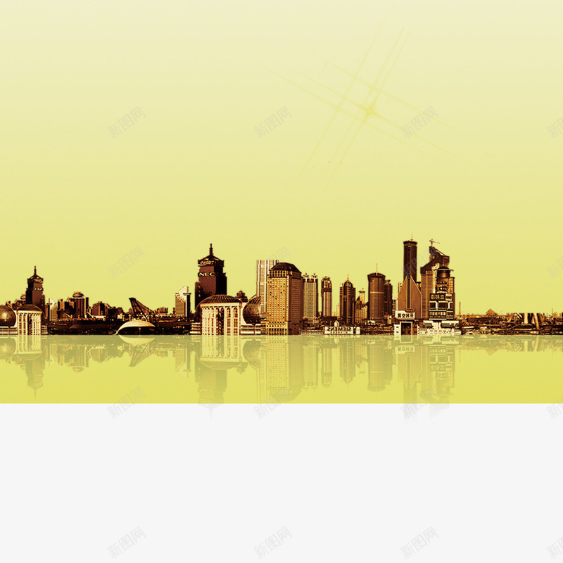 城市远景图png免抠素材_新图网 https://ixintu.com 城市远景 网页设计 背景图案 装饰元素 高楼大厦